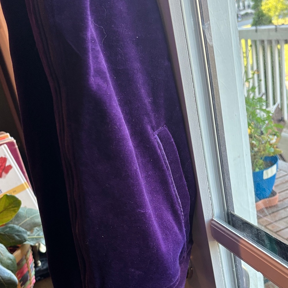 Ralph Lauren Deep Purple Activewear zip up light weight jacket - velvet type - Picture 8 of 8